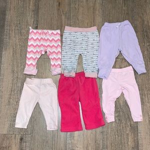 6 month baby girl pants bundle